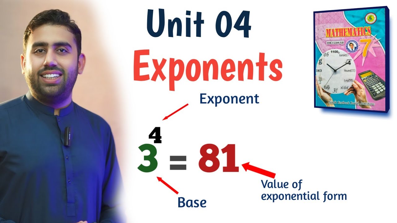Unit 04 | Exponents\Indices | Base, Exponent And Value | Sindh Text Board