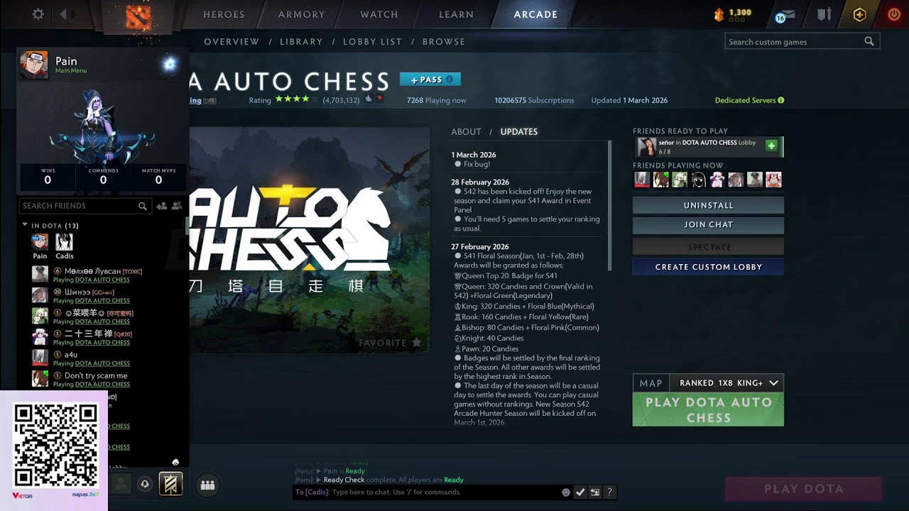 Pain Dota2 autochess