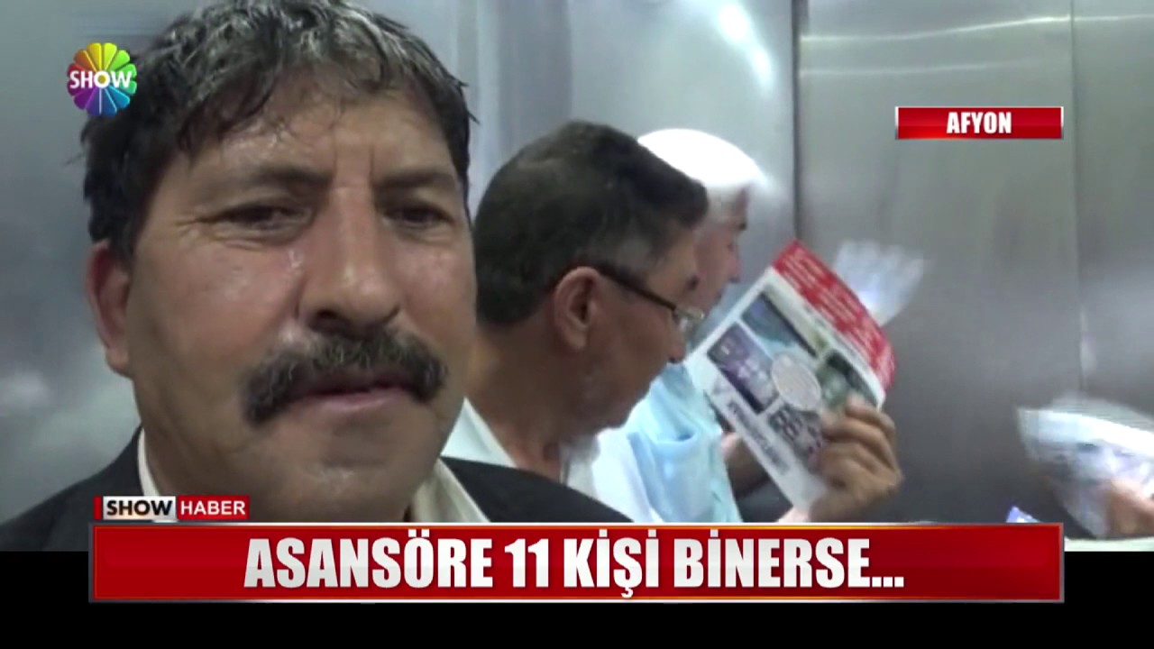 Asansöre 11 kişi binerse...