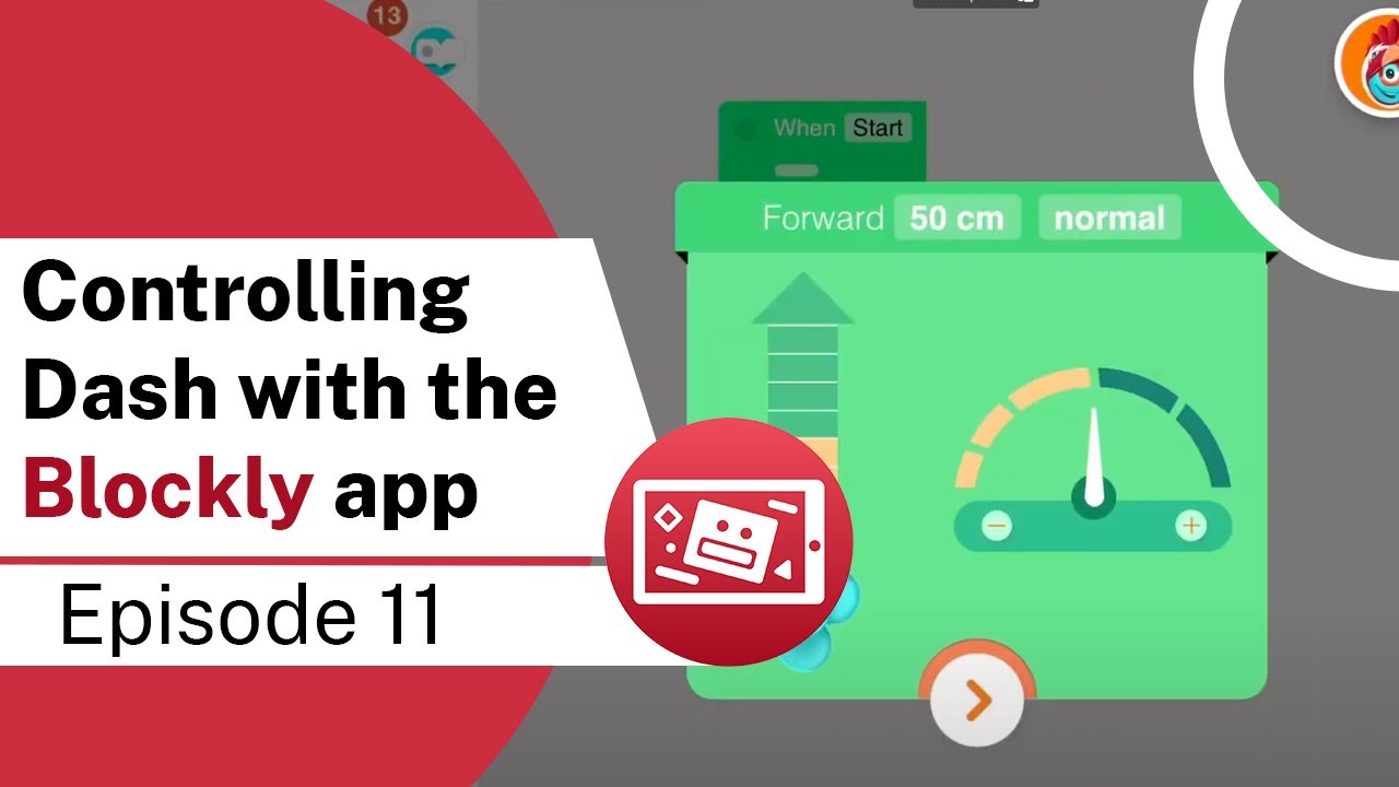 Tablet Robotics: controlling the Dash with the Blockly app