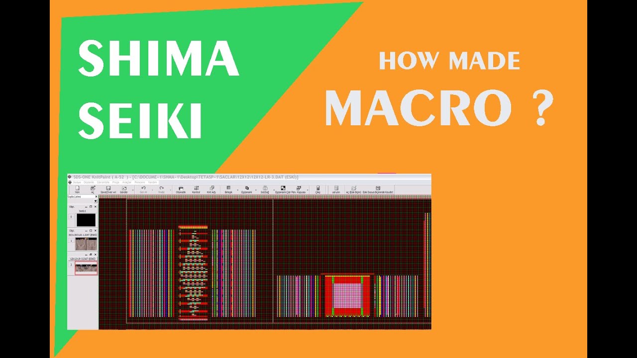 SHIMA SEIKI MAKRO OLUŞTURMA 1