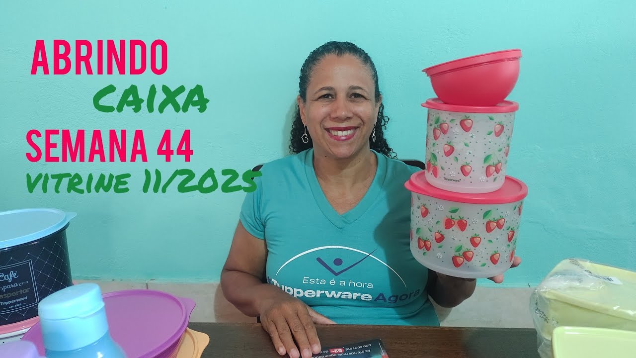 ABRINDO CAIXA TUPPERWARE SEMANA 44.