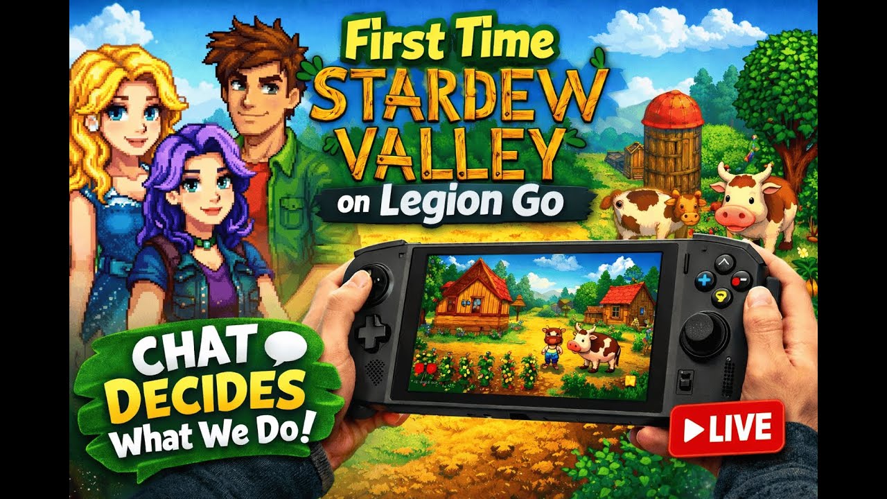 Stardew Valley — Cozy Chill Stream, Chat in Control | Legion Go ☕