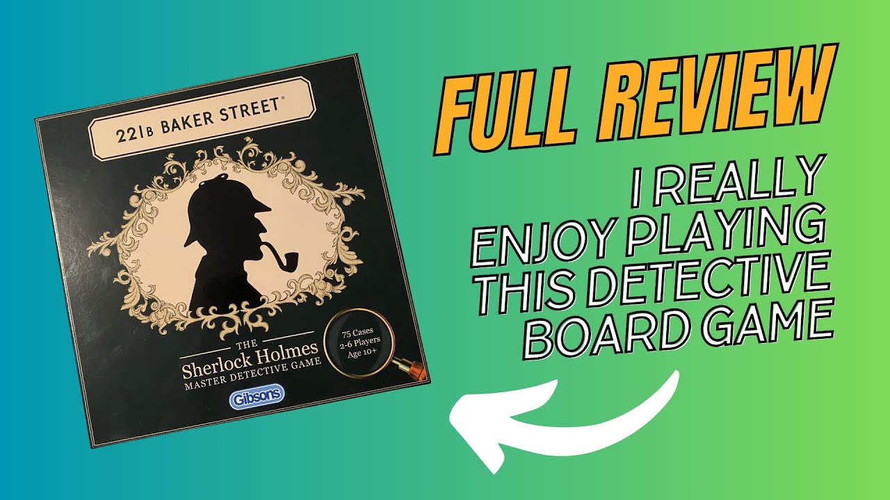 Sherlock Holmes master detective board game - my review!