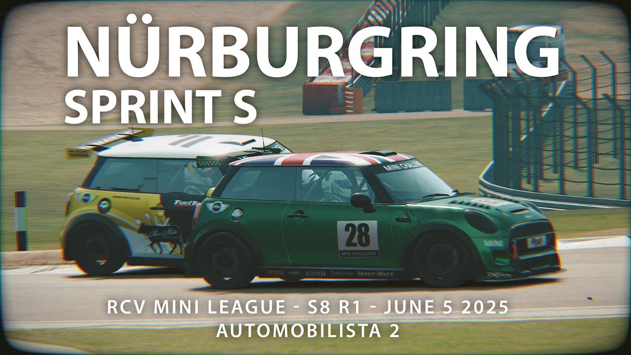 Nürburgring Sprint S - Mini Challenge - Simracing AMS2 - Mini Cooper RCV League S8 2025