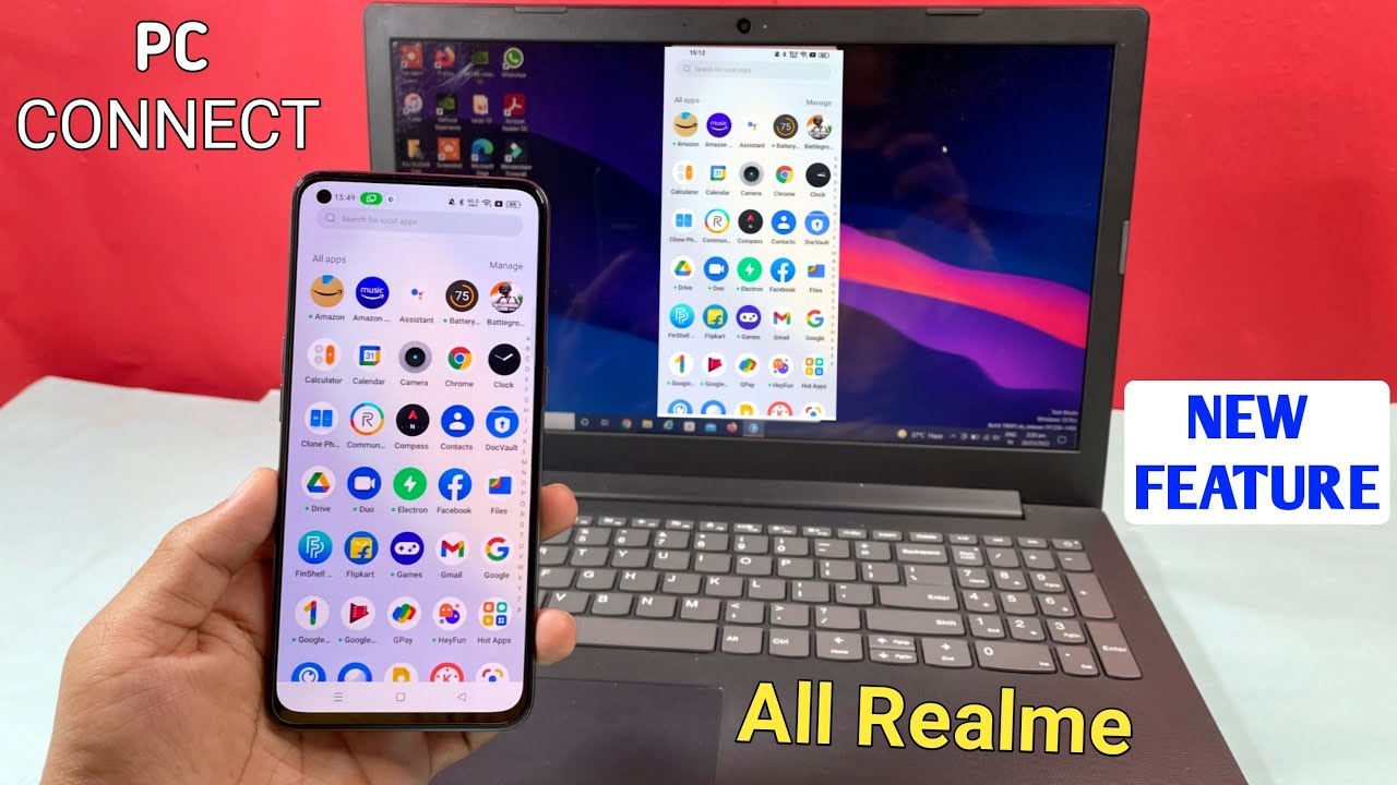 Realme PC Connect — новая функция для всех устройств Realme | Как подключить ноутбук к смартфону