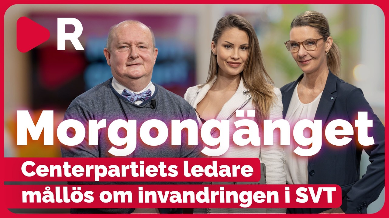 Morgongänget: Centerpartiets ledare mållös om invandringen i SVT