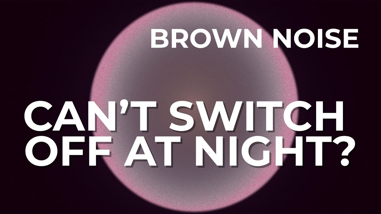 Brown Noise for Quiet Mind Before Sleep – 10 Hours – Black Screen