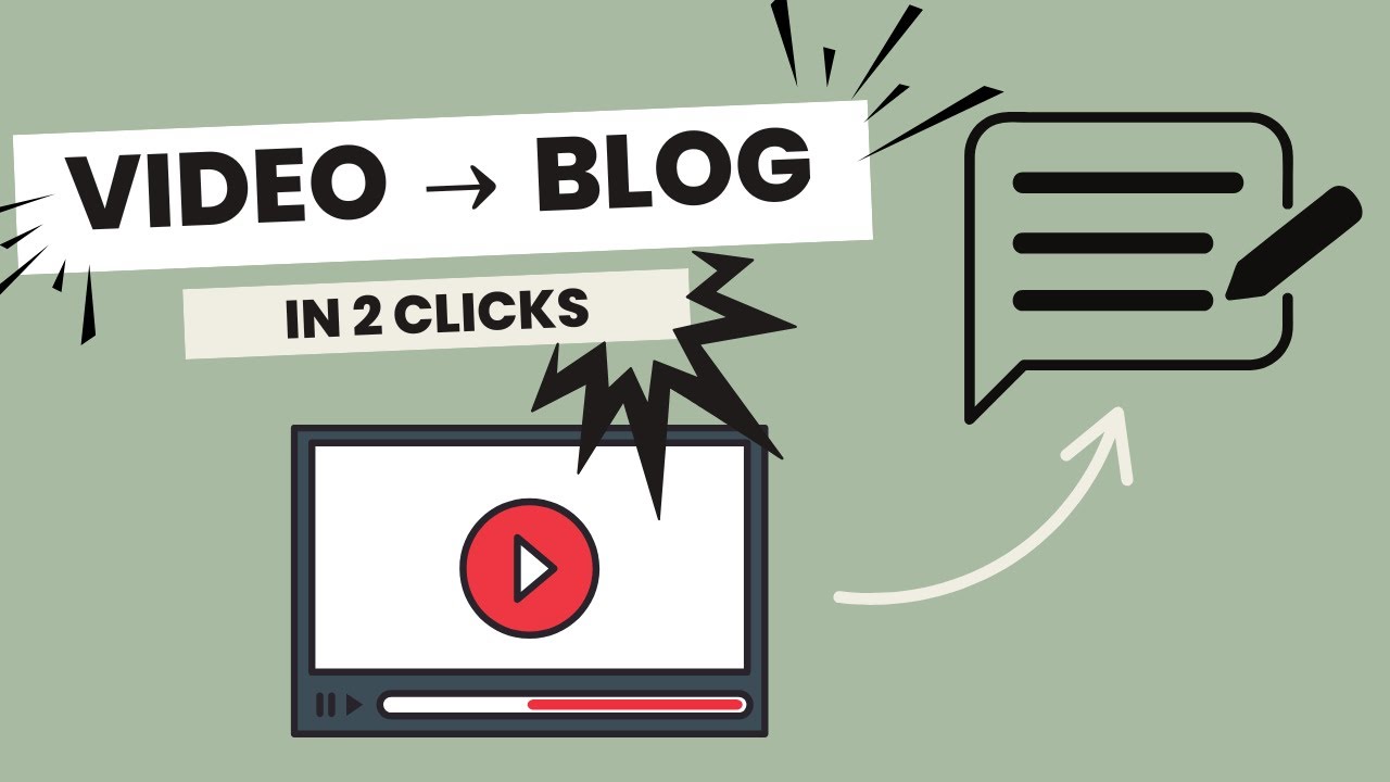 Turn ANY YouTube Video into a Blog Post in Minutes (2 EASY AI Tools!)
