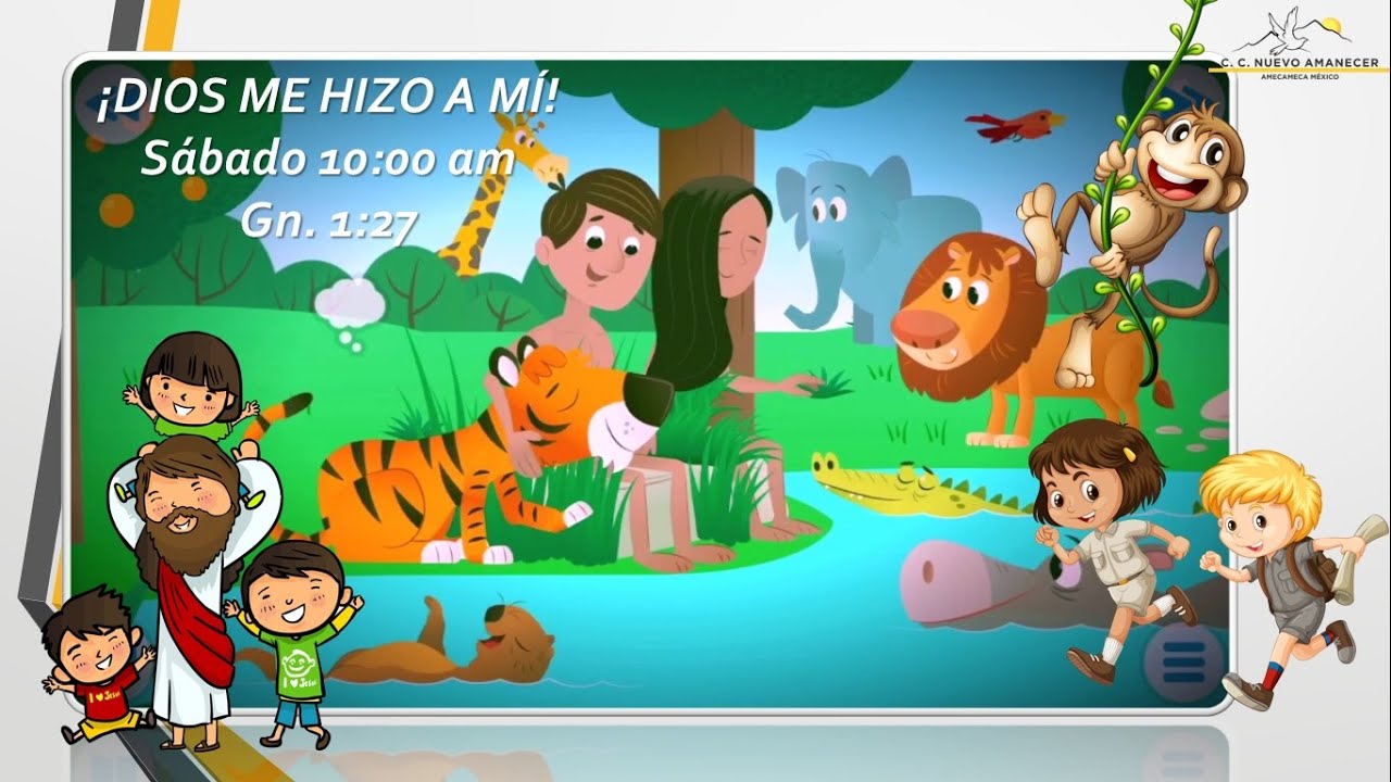 Clase par niños. Tema: ¡Dios me hizo!