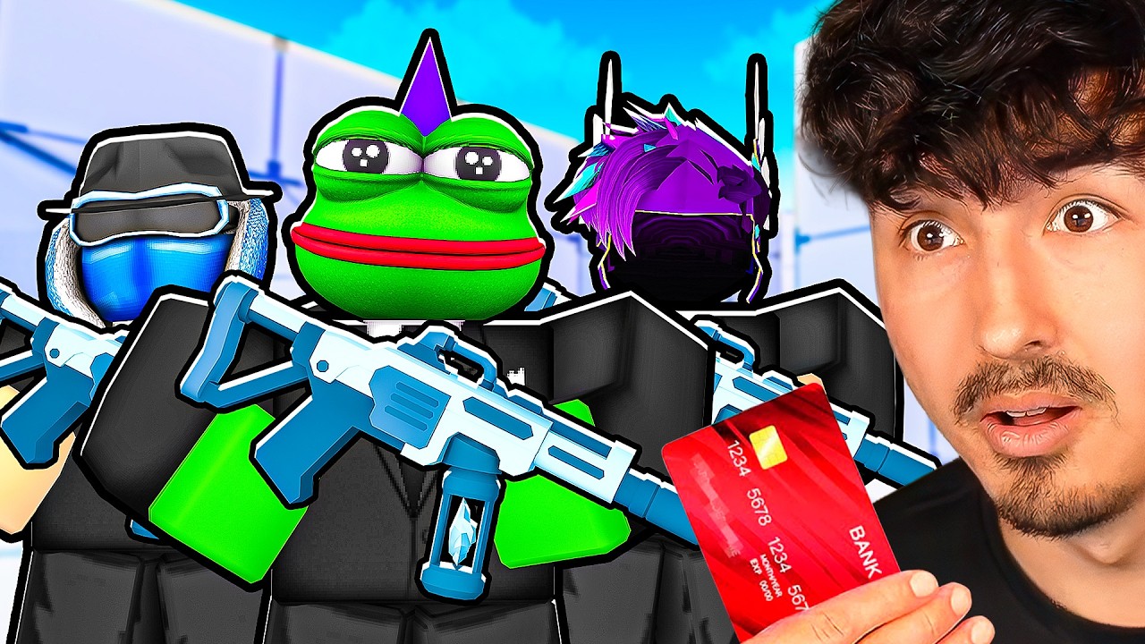 Я нанял ютуберов в качестве телохранителей в Roblox Rivals!