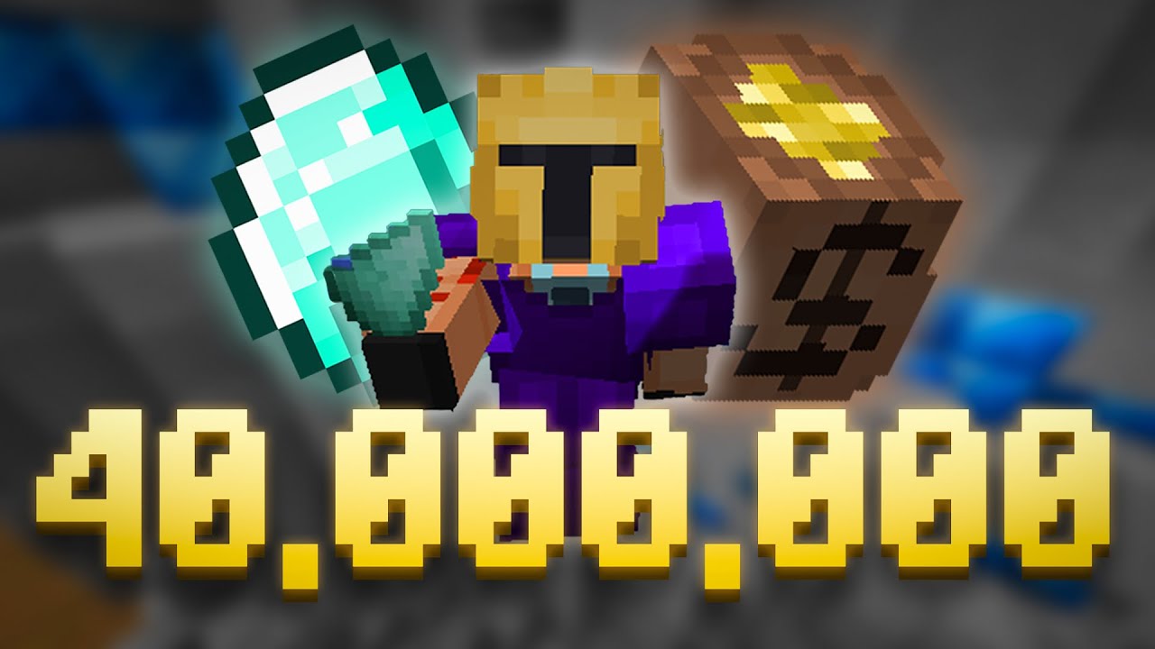 How to make OVER 40M/HR with DIAMOND MINING! (Hypixel Skyblock)