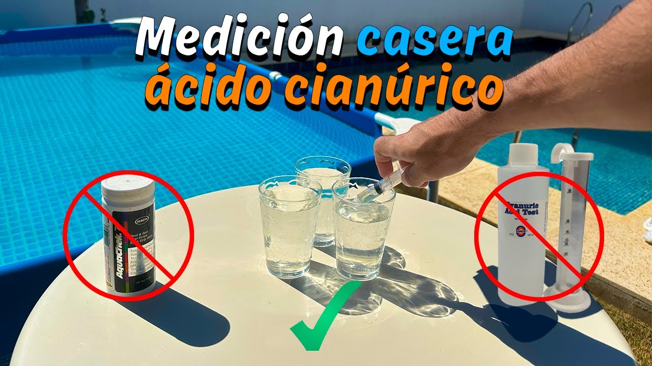 Mide el Ácido Cianúrico (estabilizador) SIN NECESITAR UN KIT ANALIZADOR