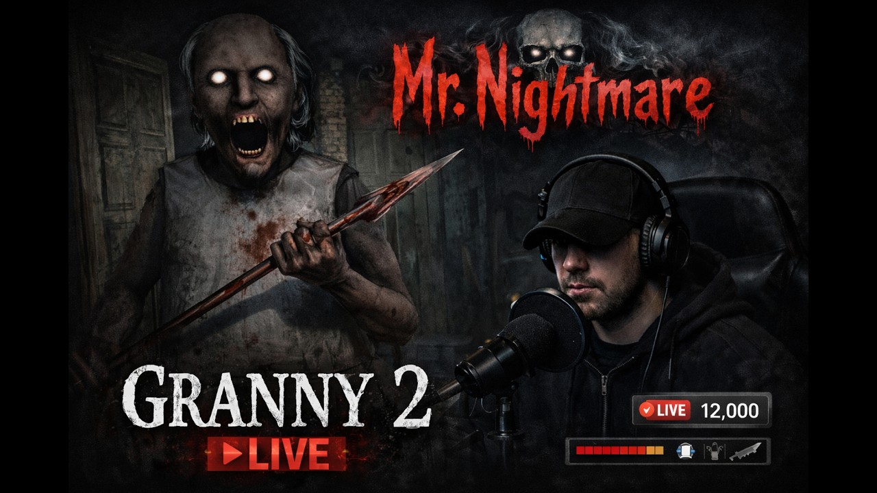 Granny 2 Ka Sabse Khaufnaak Escape 🔥 LIVE With Mr. Nightmare #granny #granny2 #granny3 #shortslive