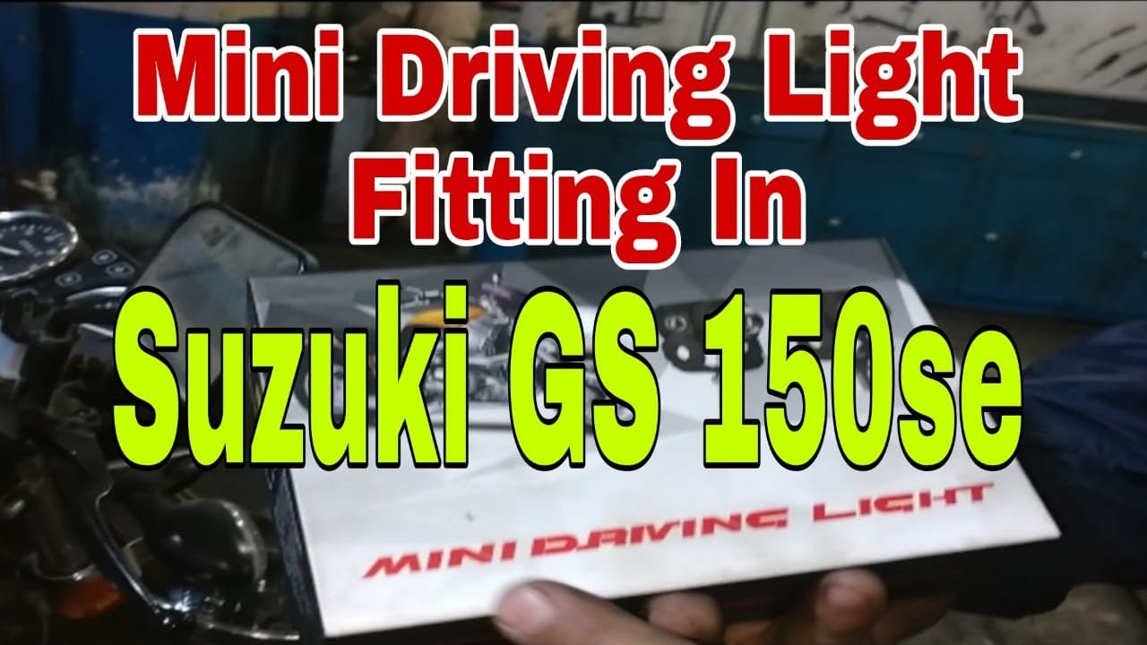 How to install mini drive light in suzuki gs150se@kashifsuzukicentre