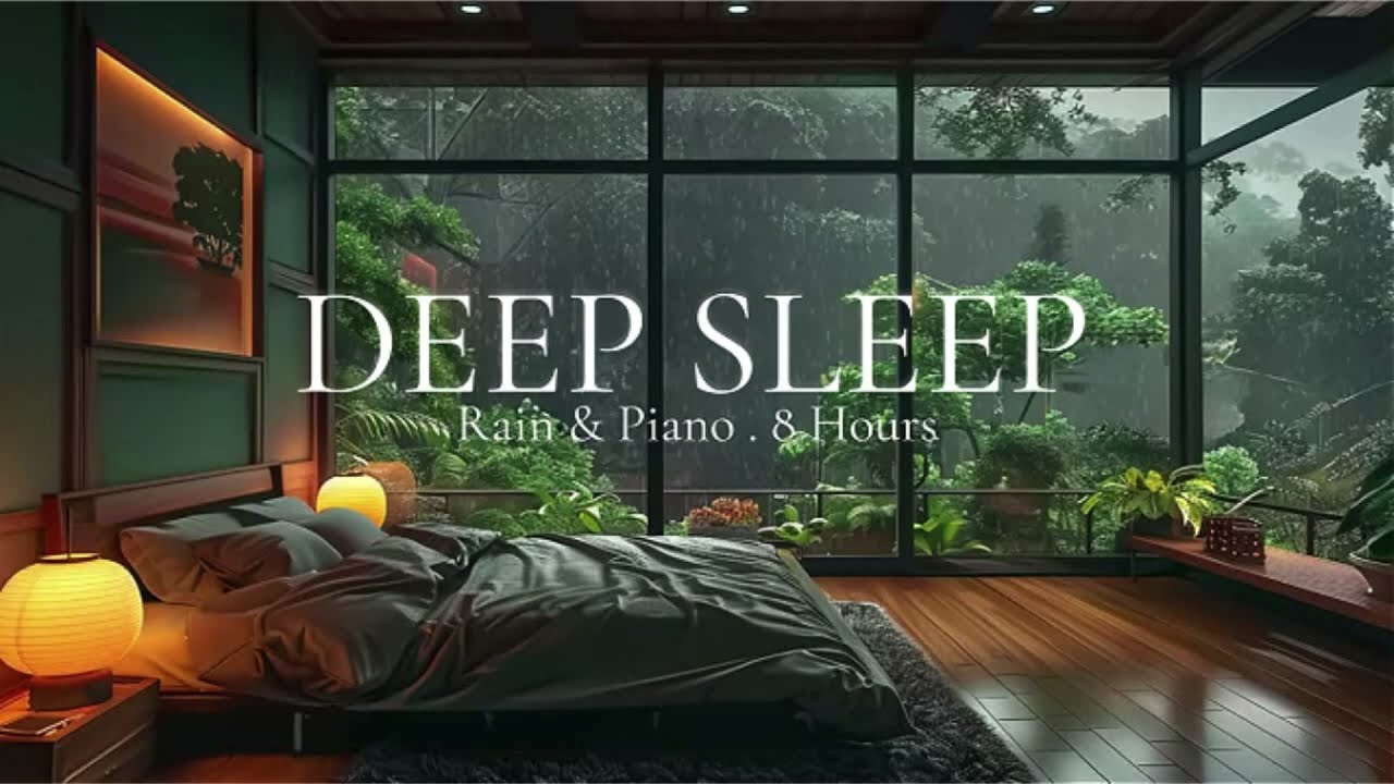 Deep Sleep Rain Sounds | Fall Asleep in 5 Minutes | 8 Hours Relaxing Rain Ambience
