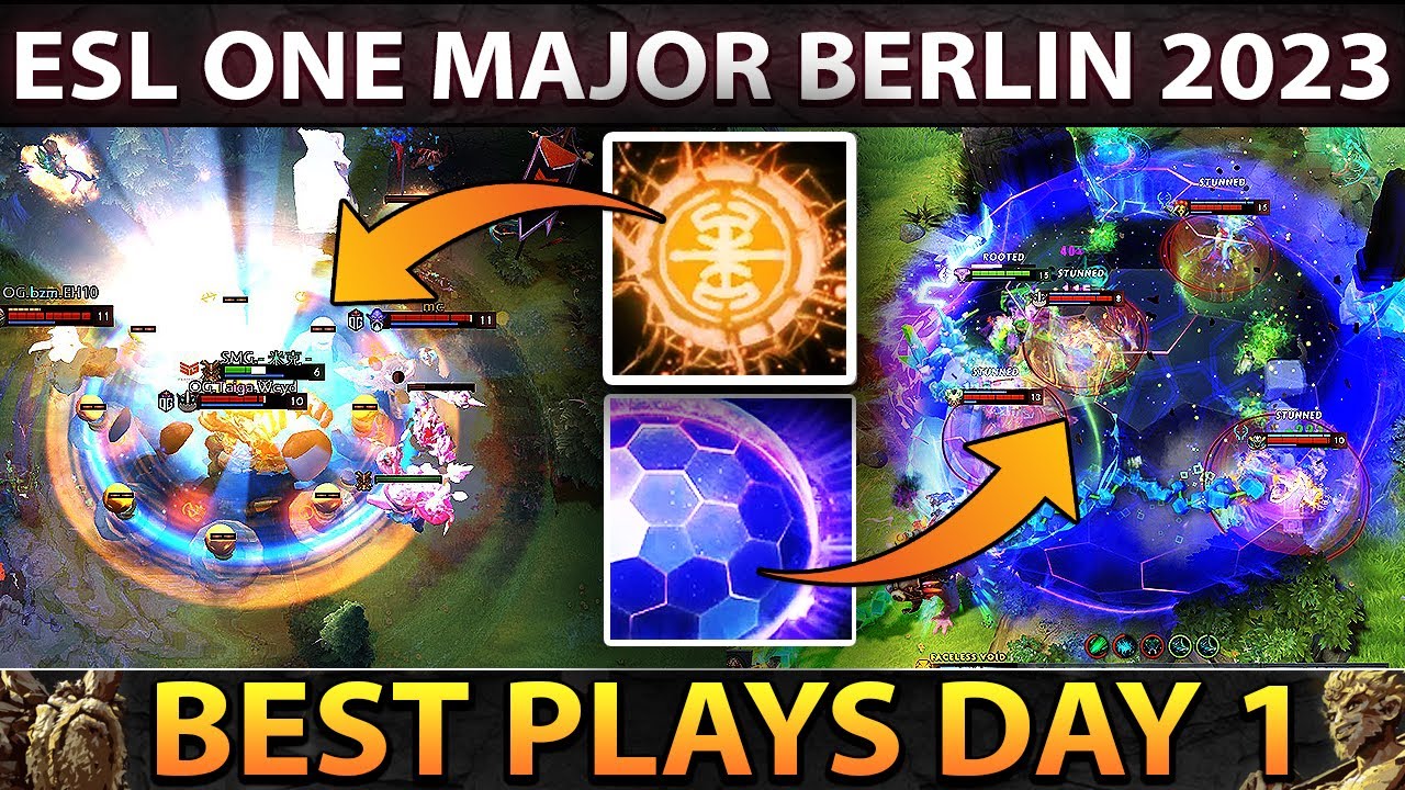 Dota 2 Best Plays of ESL ONE Berlin Major - Group Stage Day 1