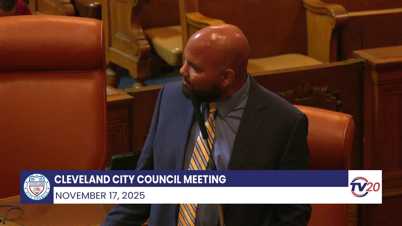 Cleveland City Council Meeting,  Nov. 17, 2025