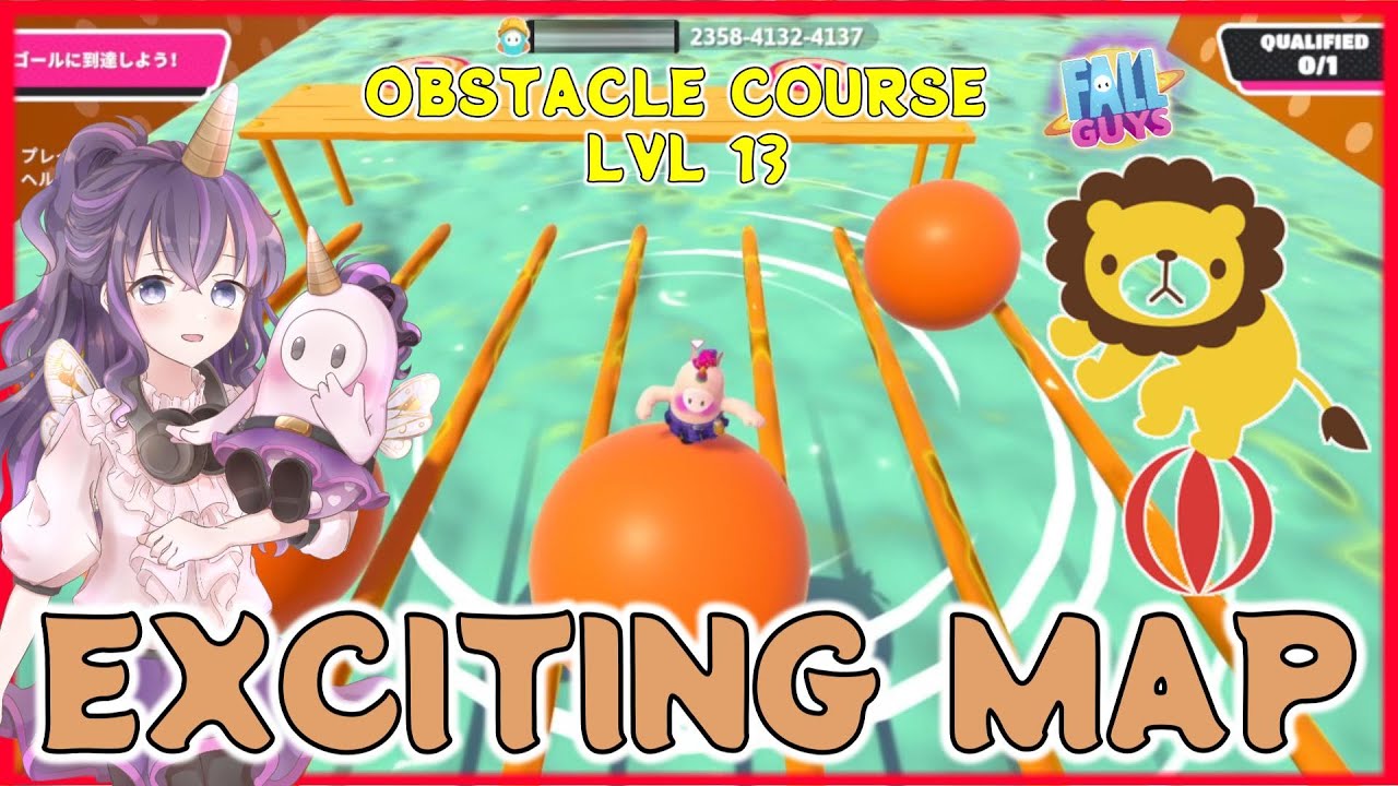 《FALL GUYS》 EXCITING MAP (OBSTACLE COURSE 13 2358-4132-4137) #フォールガイズ #fallguys #fallguyscreative