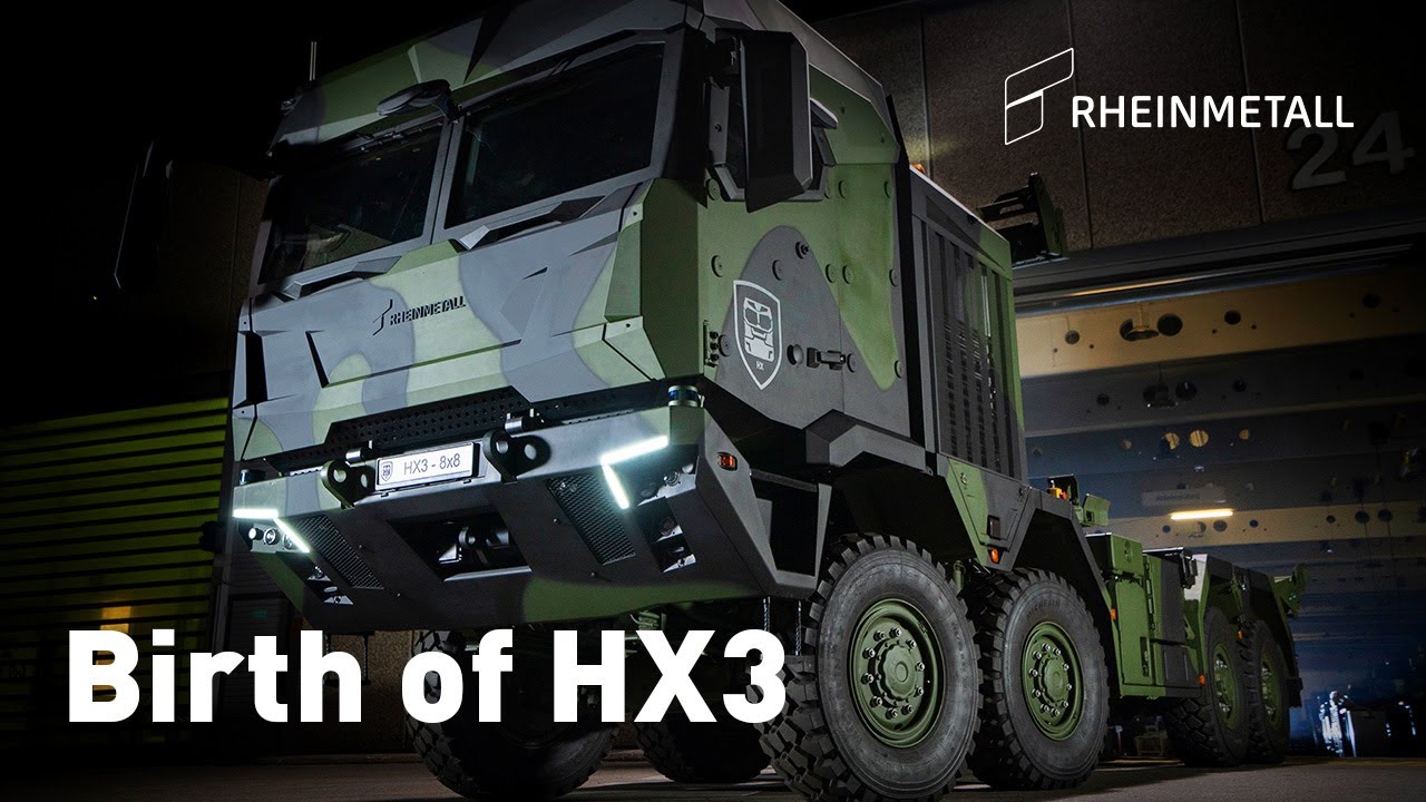 Rheinmetall unveils HX3 tactical truck generation