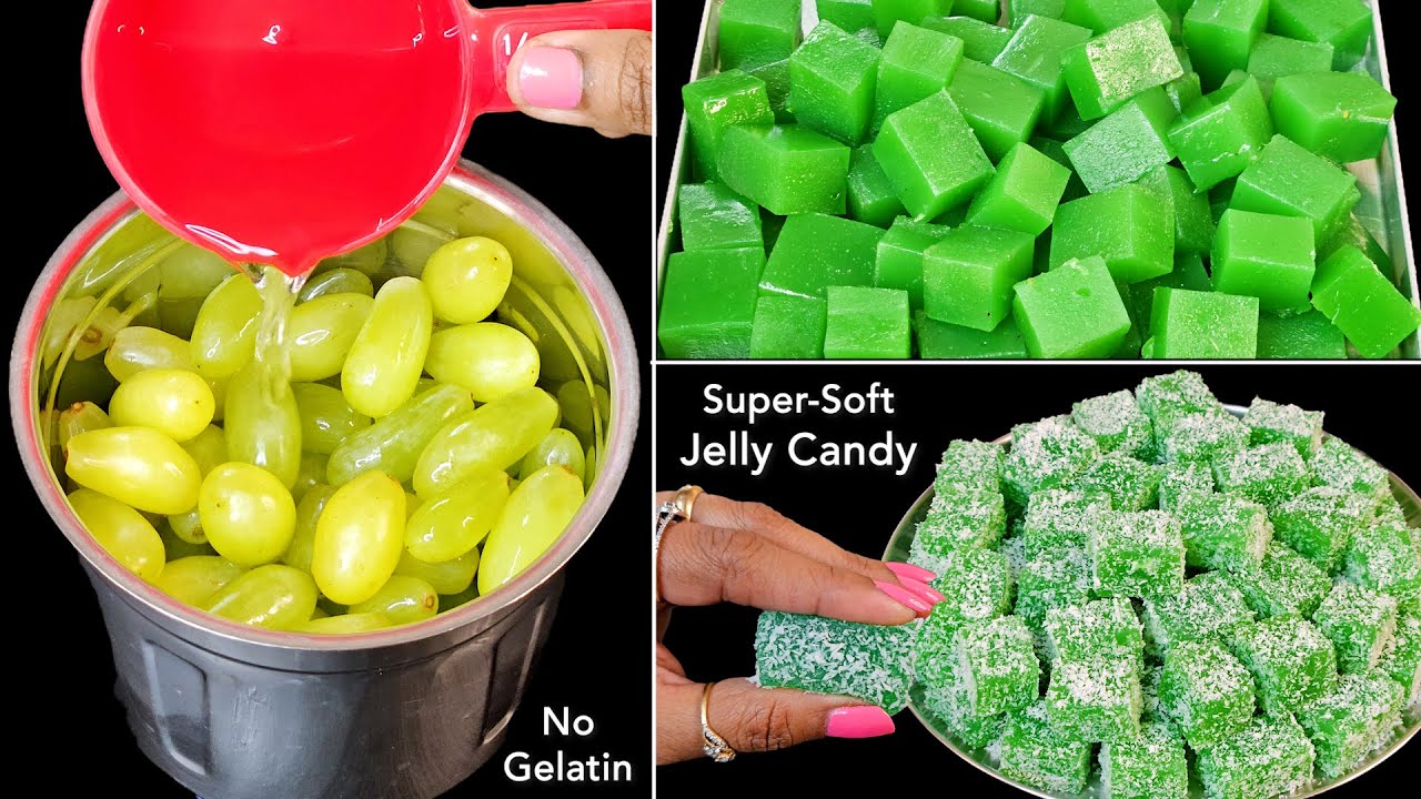 सॉफ्ट जेली कैंडी रेसिपी घर पे बनाने का नया व आसान तरीका | Angoor Sweet Recipe | Jelly Candy Homemade