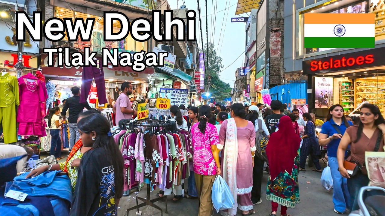 Tilak Nagar Market, New Delhi 🇮🇳 | Crowded Streets & Local Shops (4K Walking Tour 2026)