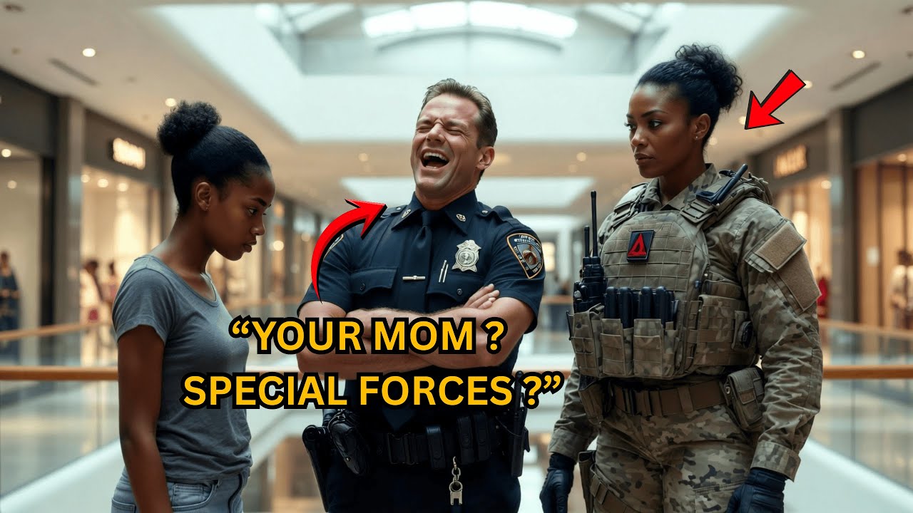 Cop Laughs at Girl for Saying Her Mom's in Special Forces—Until She Walks Onto The Scene