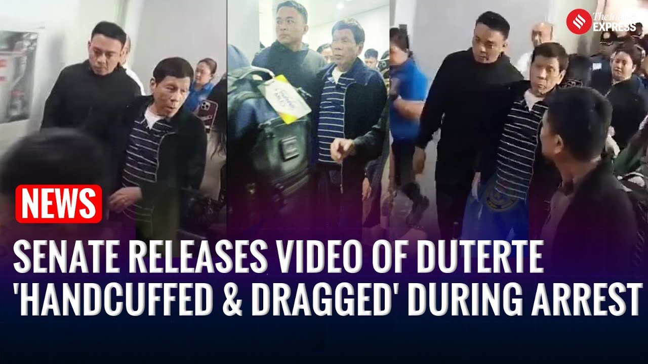 Duterte 'Handcuffed, Dragged' During Arrest, Reveals Video Released By Senate of Philippines NEWS