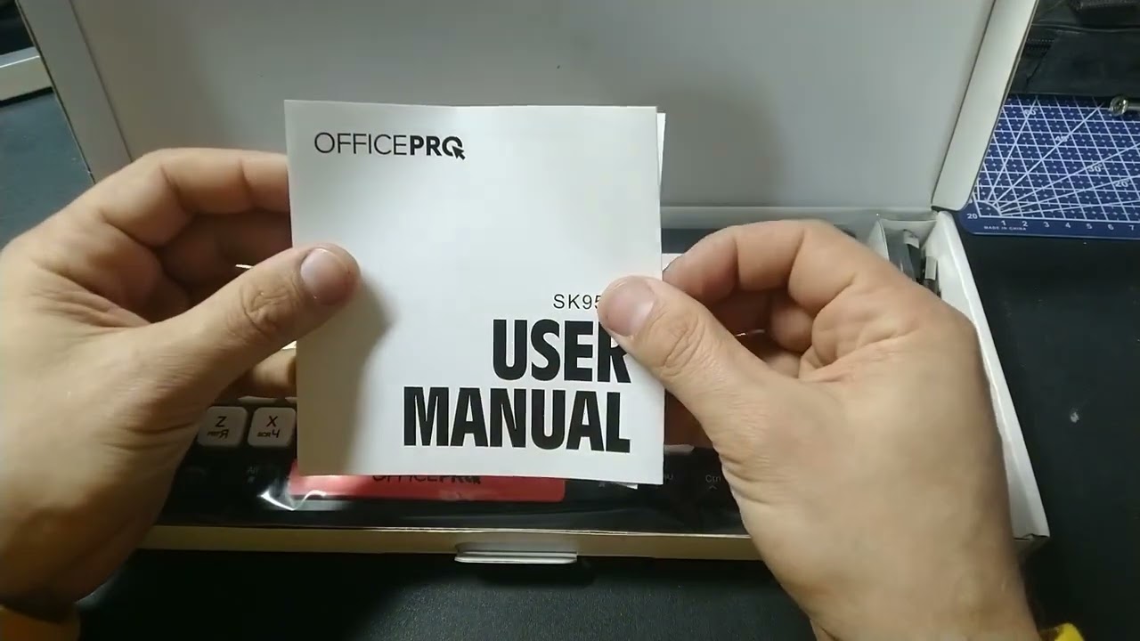 Распаковка клавиатуры OFFICEPRO Keyboard SK955B