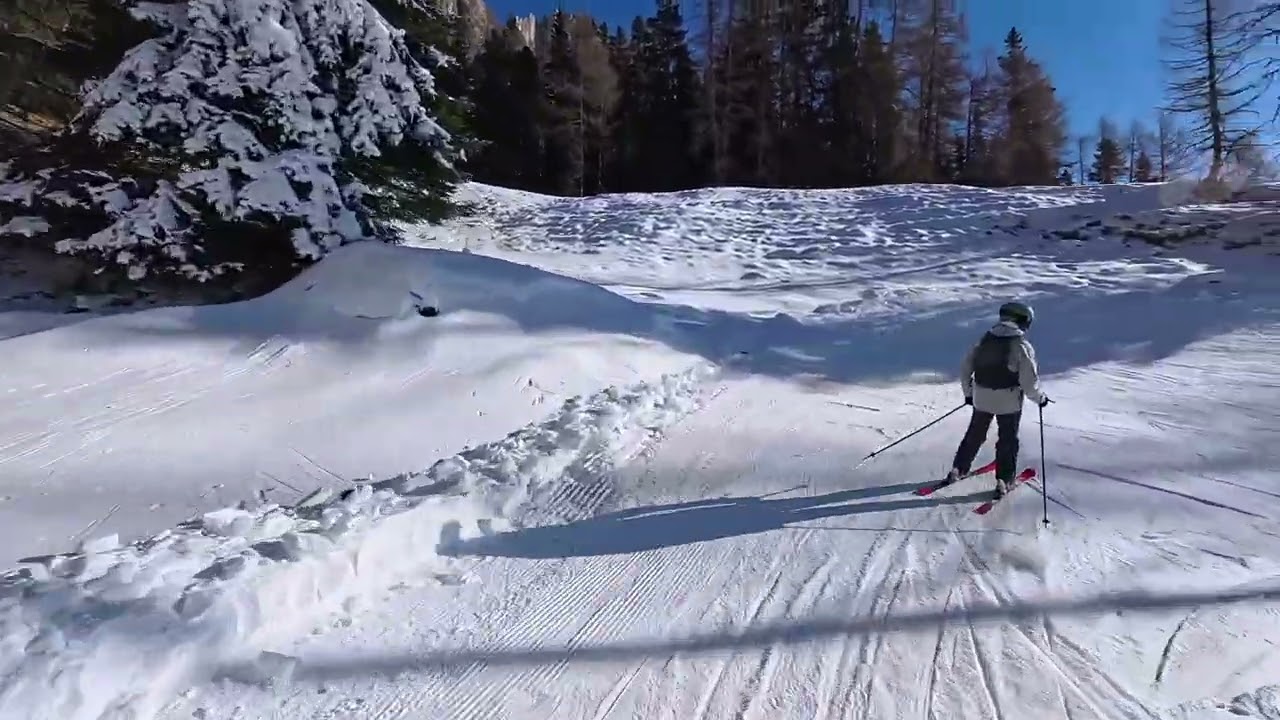 Discesa pista azzurra 30 Tschein Carezza