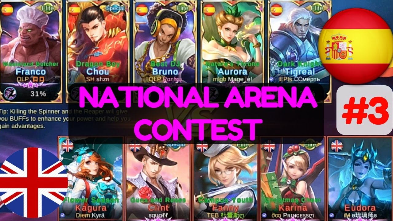 Spain vs England [2nd Game 130517 ] National Arena Contest Mobile Legends