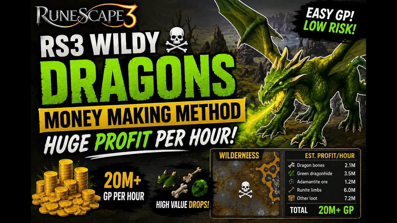 RS3 Wildy Dragons Money Making Method &ndash; Huge Profit Per Hour!