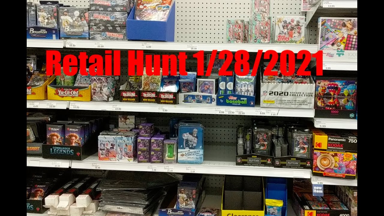 Sports Card Retail Hunt + A Giveaway! ** Check Out What is on Retail Shelves on Jan. 28, 2021! **