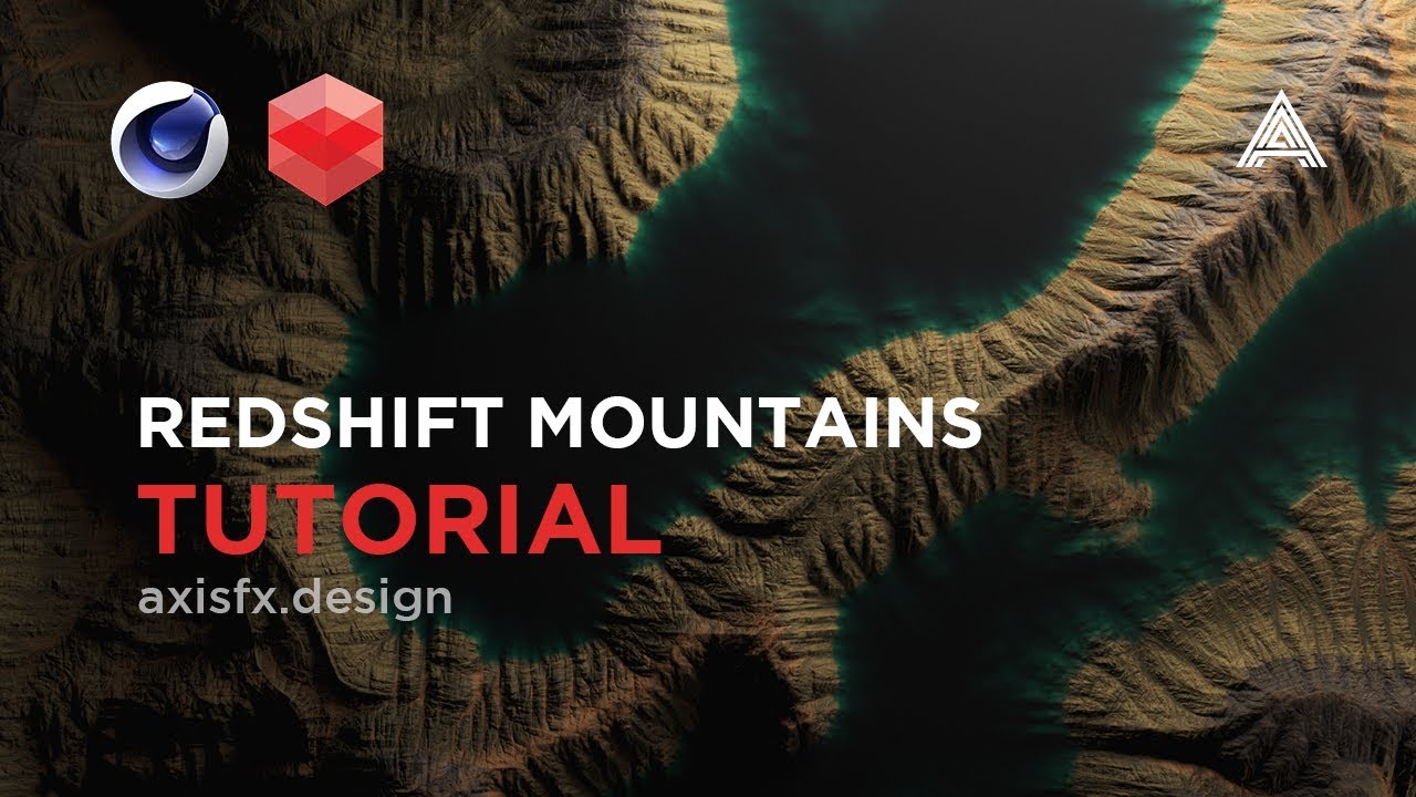 Mountain Displacements and Subsurface Water Tutorial in Redshift for Cinema 4D