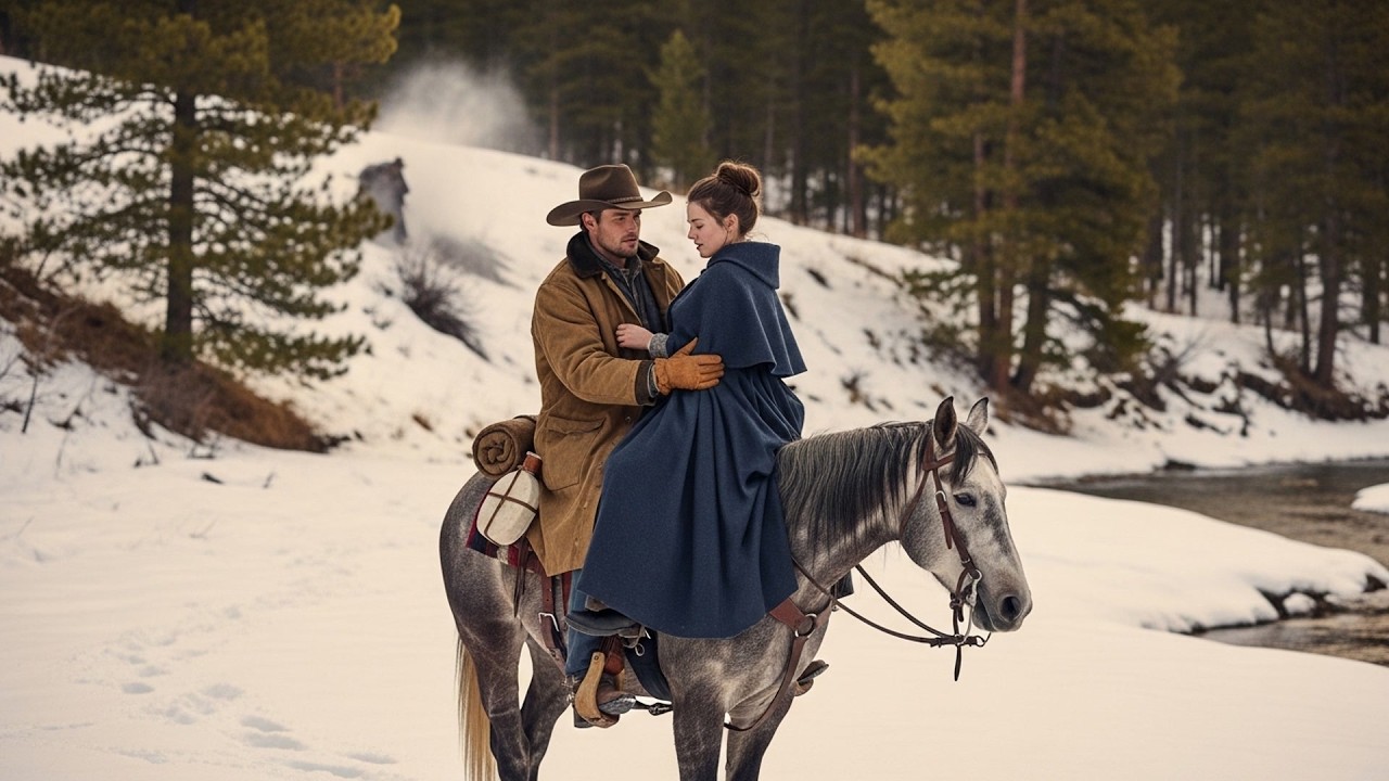Her Footprints In Snow Were Leading Them Right To Her, The Cowboy Carried Her So She Left None