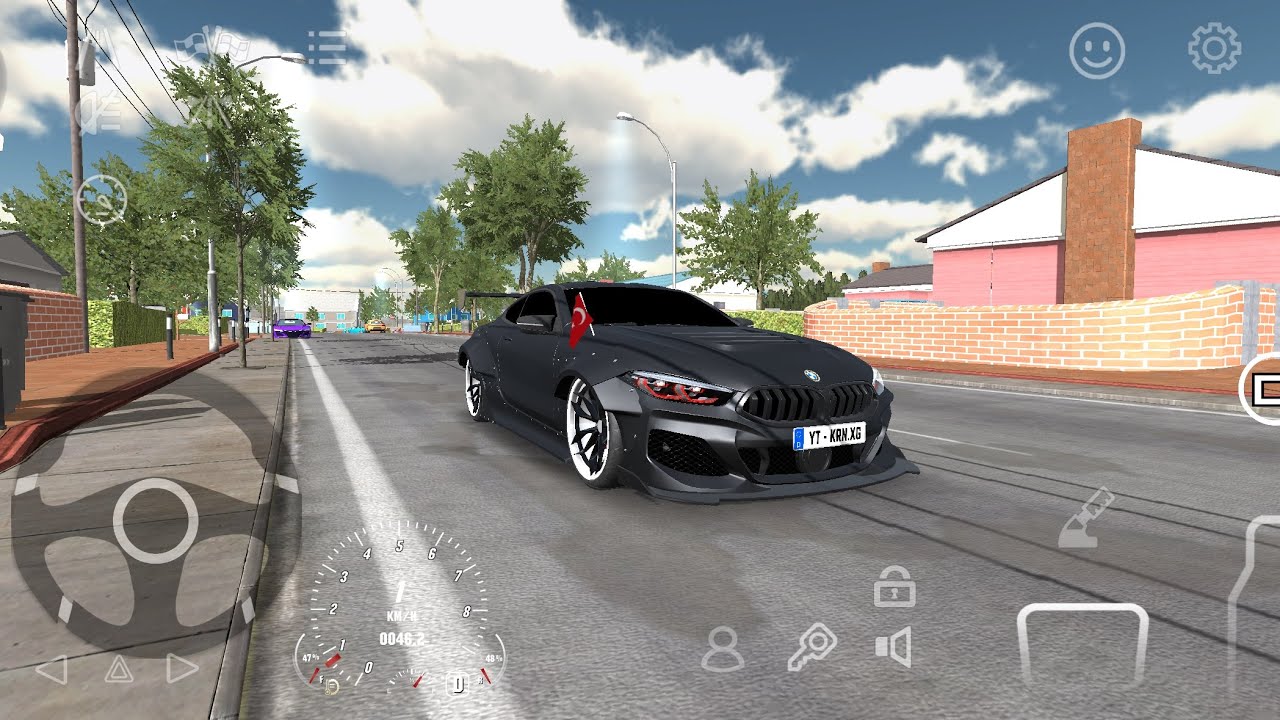 Full modified bmw m8 red eye- car parking multiplayer gameplay 