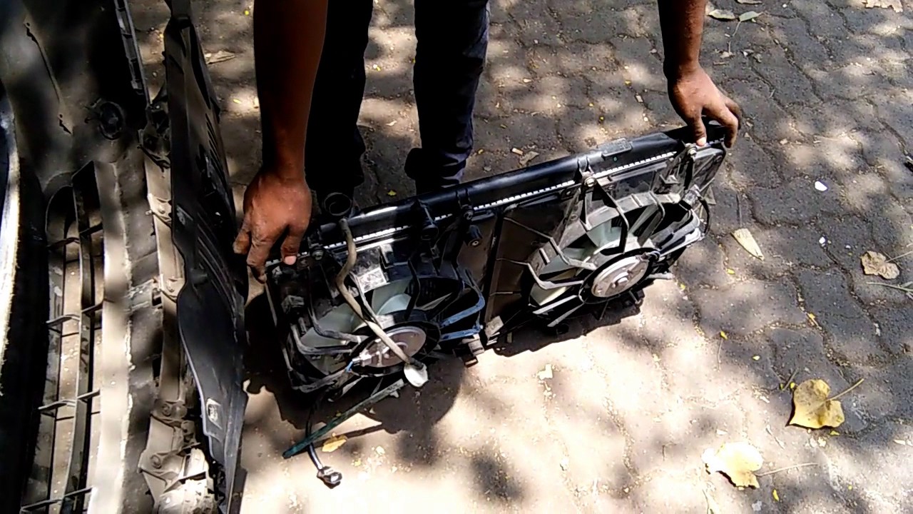 HONDA  CITY  I-VTEC  AC CONDENSOR  &  READITOR  DAMAGED  VEHICLE  OVERHEATING