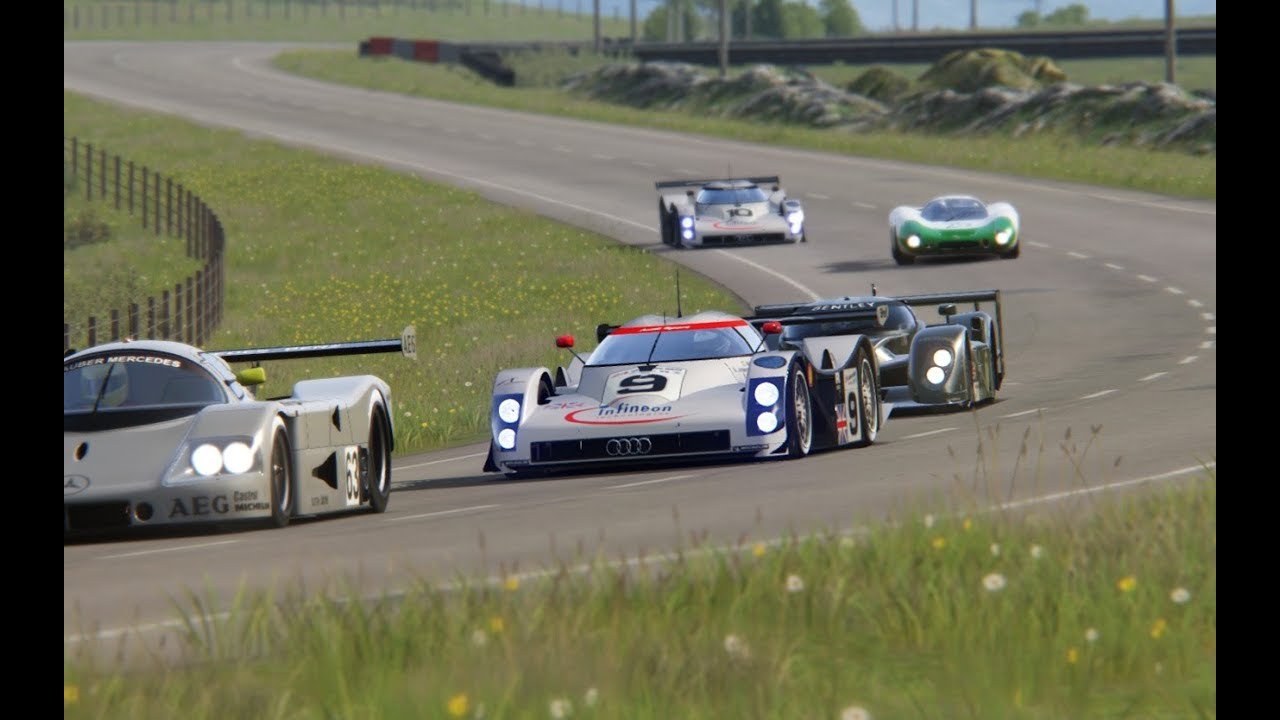Audi R8C LMP 1999 vs Sauber MB C9 vs Porsche 911 GT1 98 vs Bentley Speed 8 vs Porsche 908 LH