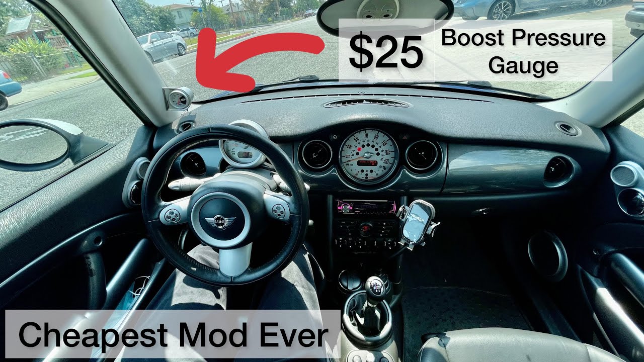 Как установить манометр наддува Mini Cooper S Gen 1 R53