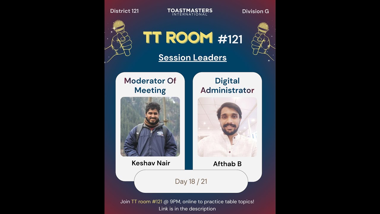 Day 18/21, TT Room #121, 1st February 2026