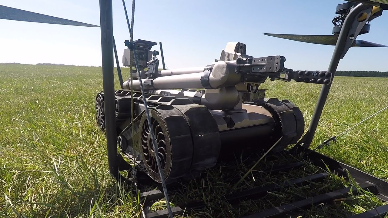 Malloy Aeronautics T-150 + PackBot 510 unmanned teaming