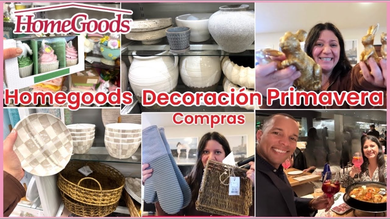 HOMEGOODS DECORACION PRIMAVERA Y COMPRAS | DECORACI&Oacute;N PRIMAVERA 2025 | VLOG
