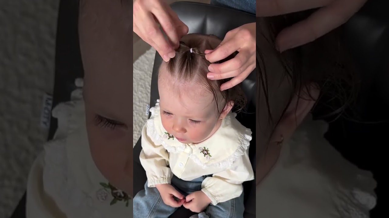 Hairstyle for short hair baby girl#hairstyle#edits#trending#viral#short#channel#youtube#girl#toddler