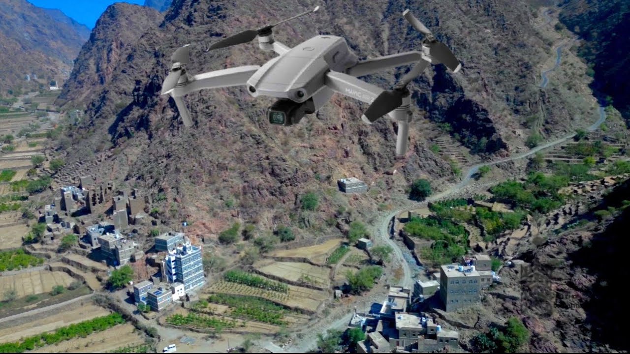 تصوير جوي لوادي حطيب من قريه المعزبه الى قريه ذفنه 2024 بجوده 4K