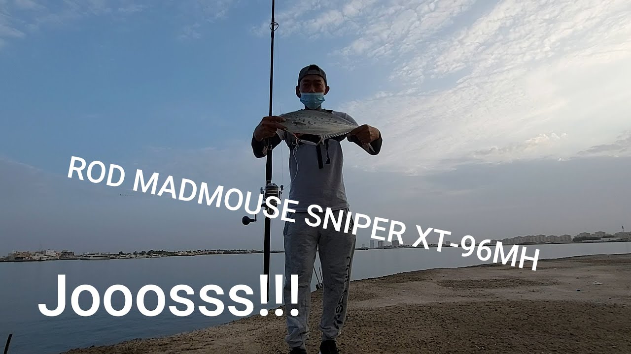 Shore Jigging||Rod madmouse Sniper XT-96 MH||Red Sea Jeddah K.S.A|7# Sambaran Pagi Yang lumayan bro