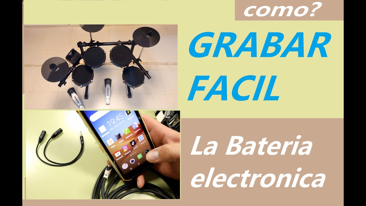 Como grabar la batería electrónica