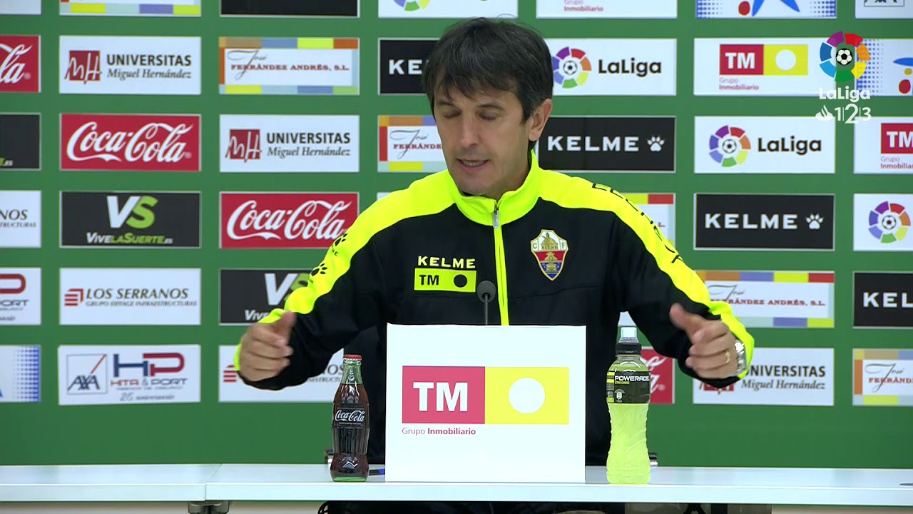 Rueda de prensa de Pacheta tras el Elche CF vs Real Oviedo (1-2)
