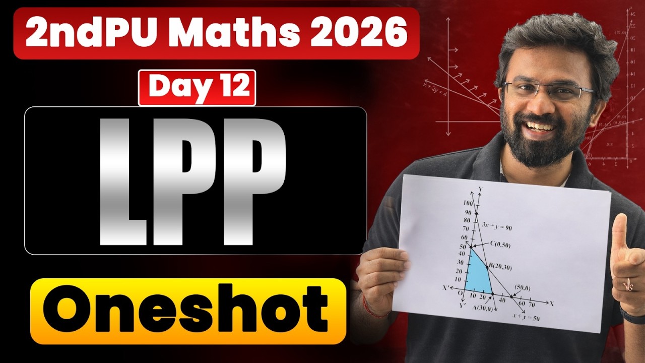 2ndPU Maths Exam 2026 | Linear Programming (LPP) Oneshot