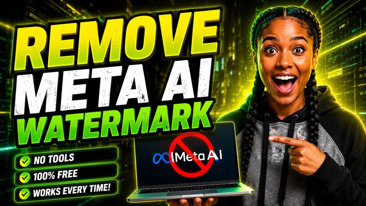 УДАЛЕНИЕ ВОДЯНОГО ЗНАКА! 100% БЕСПЛАТНЫЙ метод для видеороликов Meta AI.