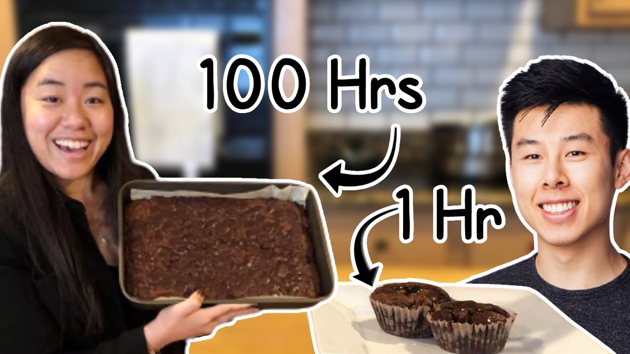 I Tried Alvin's 100-HOUR BROWNIES vs. Baking Them in 1 Hour...is it better?